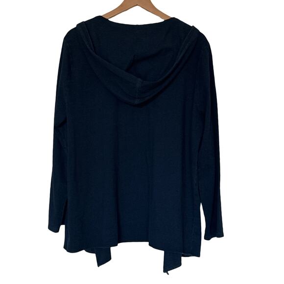 Pure Jill Indigo Wrap Hooded Cardigan indigo Women’s Petite XL - Picture 6 of 13
